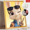 Disney Pearl Painting Kit Funny Bunny Art Home Decor Handmade Gift Idea for Enthusiasts
