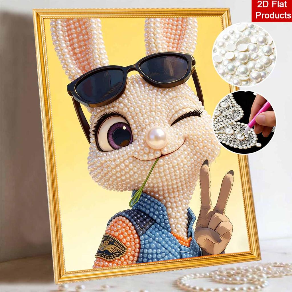 Disney Pearl Painting Kit Funny Bunny Art Home Decor Handmade Gift Idea for Enthusiasts