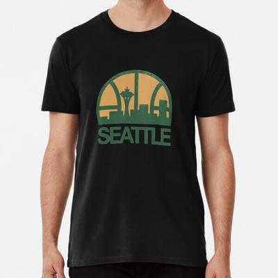Seattle Sonics S-5XL Сделано в Австралии/США Футболка