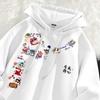 Crayon Shin-chan Hooded Sweatshirt Women Oversized Cartoon Print Casual Winter Top