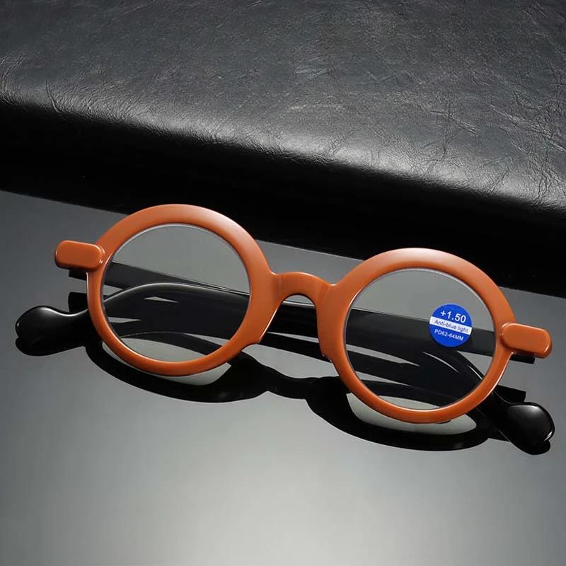 Винтажные круглые очки для дальнозоркости для женщин и мужчин, очки для чтения с защитой от синего света, очки для пресбиопии, диоптрии от +1.0 до +4.0