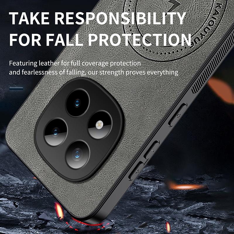 Для Xiaomi Poco M8 Pro Винтажный Бизнес Чехол-Крышка из Кожи Овчины Магнитный Чехол Poco M8 Беспроводные Fundas Poco M8 Pro