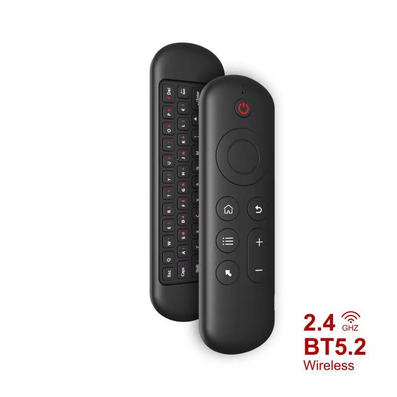 Беспроводная мышь-аэромышь M5 2,4 ГГц Bluetooth 5.2 Мини-клавиатура Голосовой пульт с подсветкой Перезаряжаемая с подсветкой для ПК Android TV Box