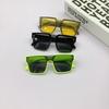 Модные детские солнцезащитные очки Box для мальчиков и девочек, трендовые повседневные солнцезащитные очки с защитой от ультрафиолета, очки в полной оправе