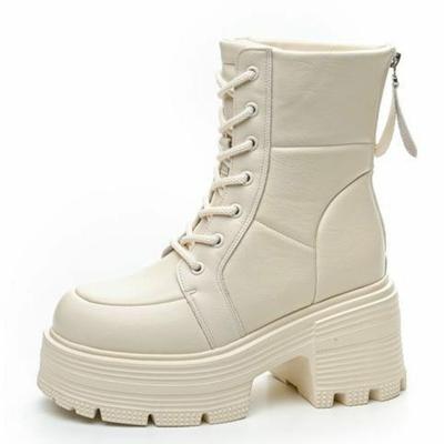 Модные 9 см новые женские ботильоны из микрофибры, высокие брендовые повседневные ботильоны на платформе, туфли на танкетке, каблуки, модная обувь на молнии