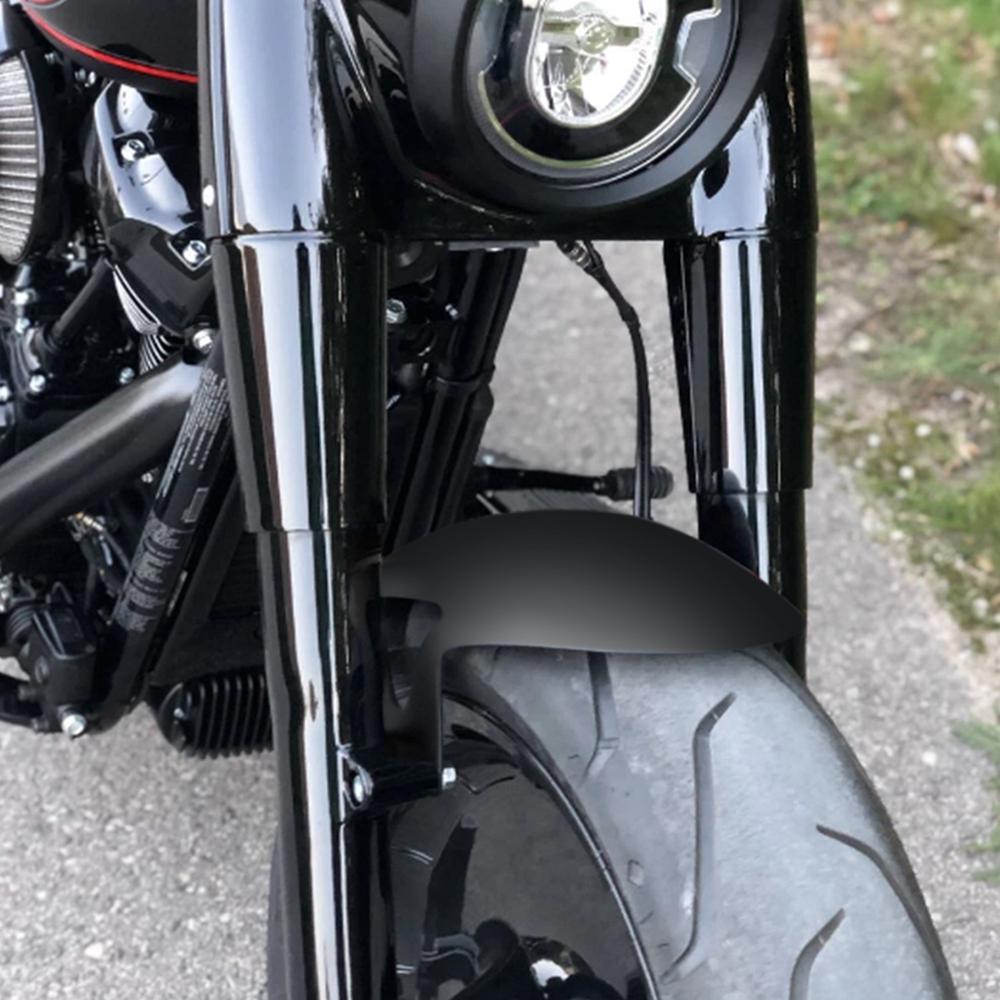 Motorcycle Iron Front Fender Mudguard Cover Gloss Black For Harley Softail M8 Fatboy FLFBS FLFB 2018-23 For 160 R18 Front Wheel