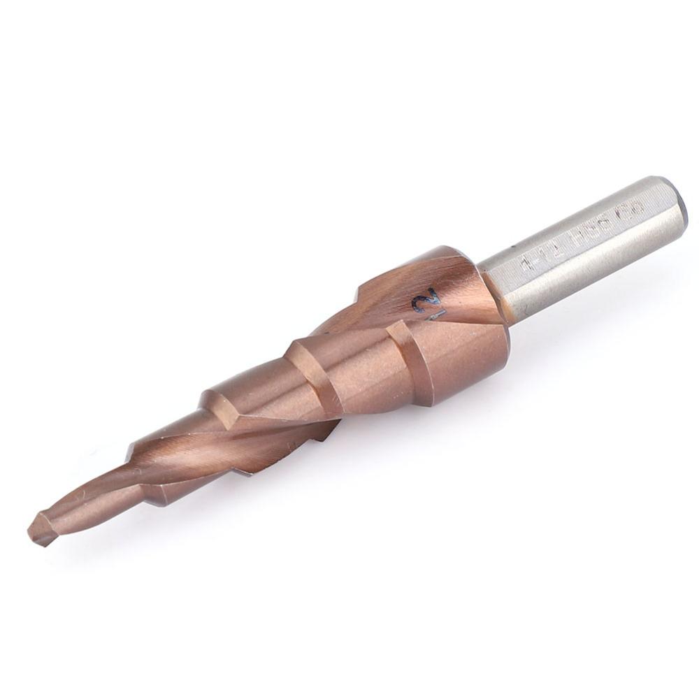 Triangular Shank Hole Opening Tool High Speed Steel M35 Hole Reamer Step Drill Bit Set  Counterbore