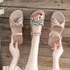 Two Wearing Cool Slippers, Women's New Summer Flat-bottomed Versatile Beach Shoes, Sandals with Skirts