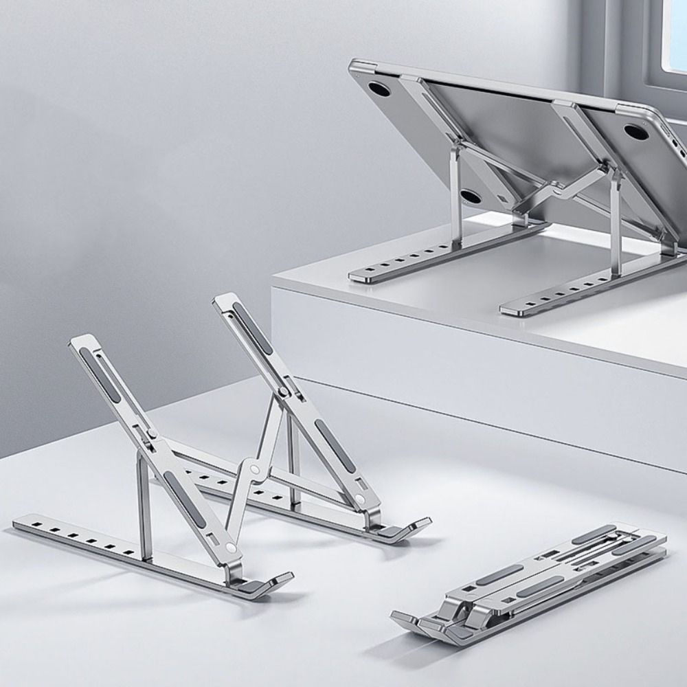 Aluminum Zinc Zinc Alloy Laptop Cooling Bracket Lifting Foldable Laptop Stand Notebook Support Base  Home