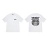 Mens Oversized Cotton Tee With Bold Letter Print Casual Short Sleeve T-Shirt Youth Streetwear
