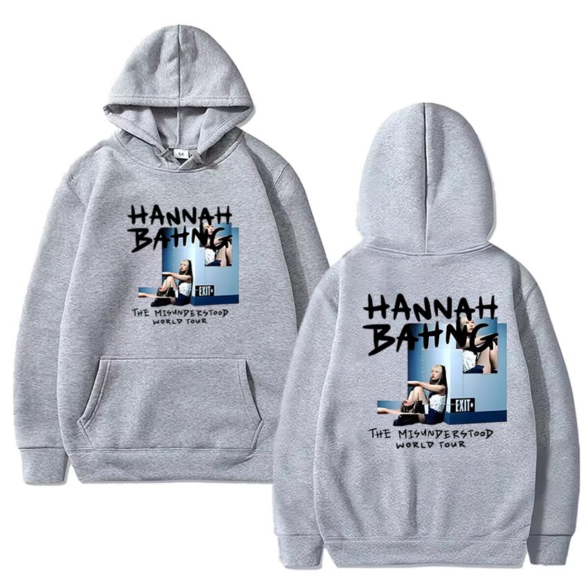 Горячая Распродажа Hannah Bahng Мир Не Понимает Тур 2025 Двусторонние Худи Унисекс Мода Y2k Пуловер Мужчины Женщины Флисовая Худи