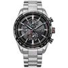 [Citizen] Atessa Eco-Drive Radio Watch Waterproof Black AT8189-61E Men's Silver