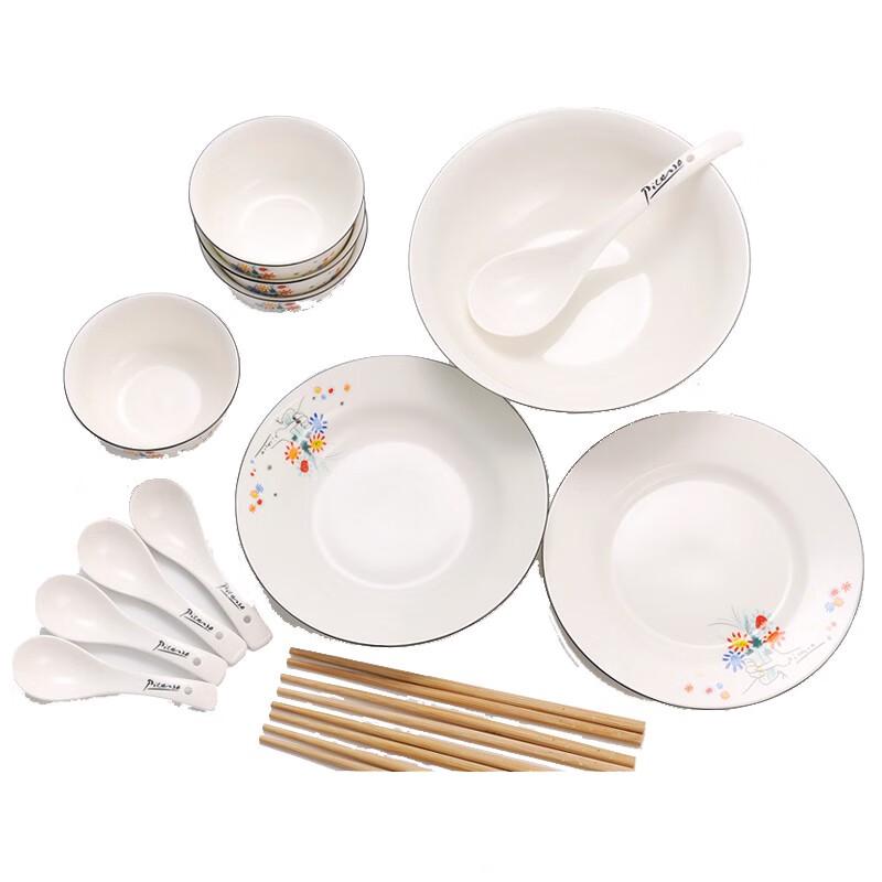 Набор столовой посуды Picasso Friendship Flower Nordic Ceramic, 16 предметов