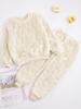 Children's Girls Boys Pyjamas Soft Loungewear Sleepwear Winter Warm Long Sleeve Tops with Pants Leisure Suit