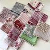 Cotton And Linen Small Square Scarf Silk Scarf Women'S Spring And Autumn New Style Artistic And Versatile Fashionable Temperament Headband Scarf