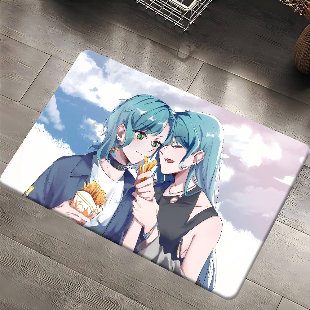 S-sayo Hikawa Коврик для пола Ретро Множественный выбор Гостиная Кухня Ковер Нескользящий Современный Домашний Декор