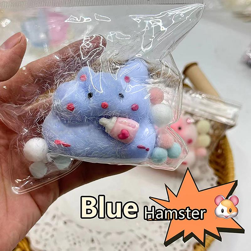 Taiyaki Fish Squishy Silicone Multi-Color Anti Stress Release Hand Relax Toy Cartoon Cute Hamster Pinch Toys For Children Gift