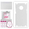 apgo Protective Skin Sticker for the Back+sides Compatible with Nokia X10, Full Wrap Film, Foil, Vinyl - Pattern Transparent Carbon