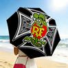 Rat Fink Emblem 8 Ribs 3Fold Black Glue Uv Protection Umbrella Sun Protection Rainproof Compact Folding Umbrella For Travel Daily Use C923325