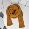 Long Sleeve Wrap Scarf Autumn Winter Shawl Scarf Korean Style Knitted Scarf Unisex Scarf Poncho