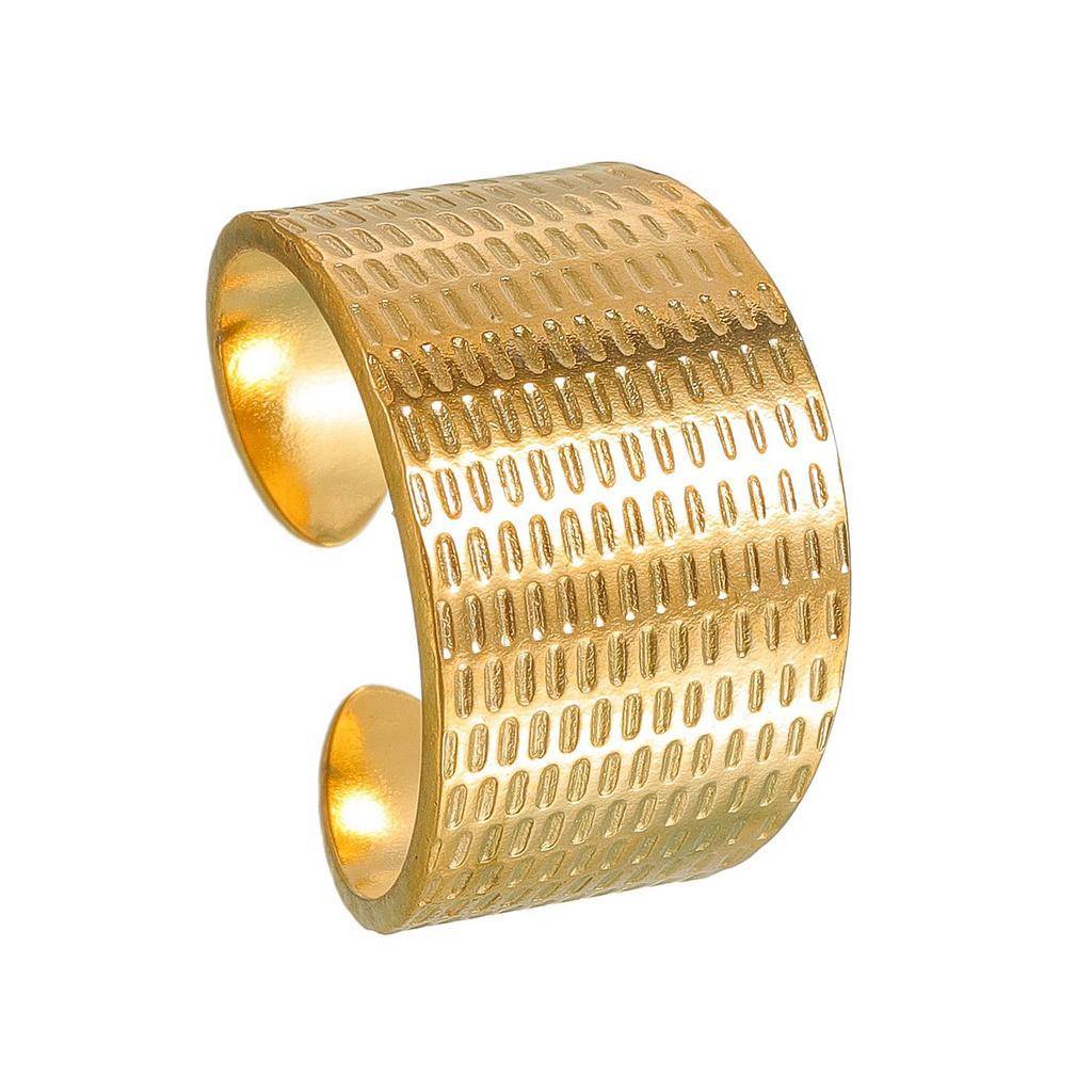 European and American Exaggerated Style Women's Open Titanium Steel Ring