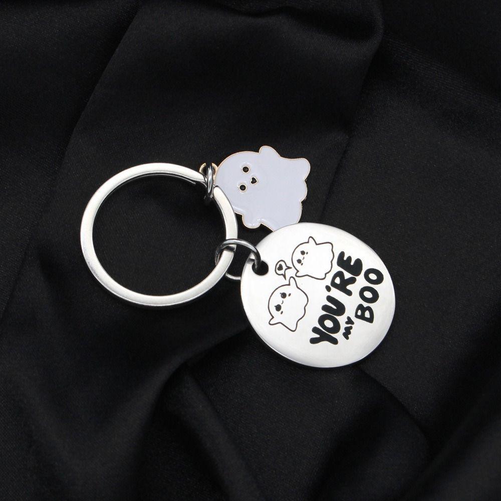 I Hope We're Friends Ghost Key Rings Ghost Skull Keyring Halloween Ghost Keychain  Women