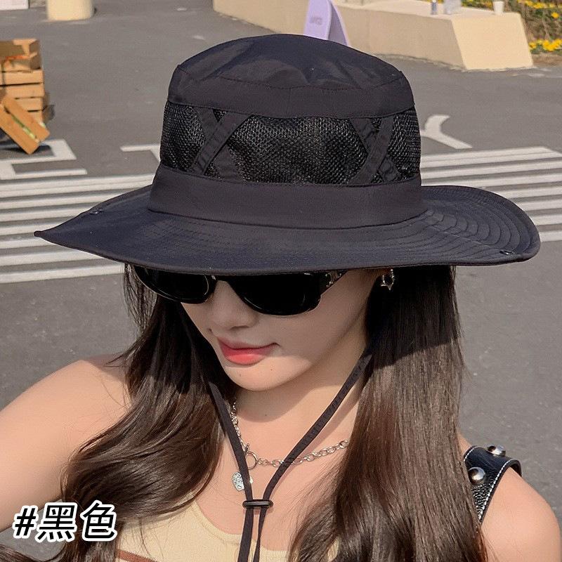 Летняя шляпа рыбака с полями, защита от УФ-лучей, солнцезащитная шляпа для женщин, для рыбалки на открытом воздухе, защита от солнца, дышащая, альпинистская солнцезащитная шляпа для мужчин