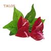 1 Pc Artificial Plants Red Anthurium Fake Flowers Lifelike Indoor Decoration Decor