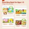Children's Early Learning Quiet Book: Felt Farm Theme with Tear-and-Stick Activities