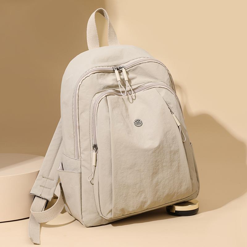 Студенческая школьная сумка однотонный женский дорожный рюкзак большой емкости