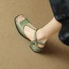 Summer Women's Hollow Sandals Casual Solid Color Soft-soled Women's High-heeled Sandals Cover Feet and Pedal New Large-size Shoes