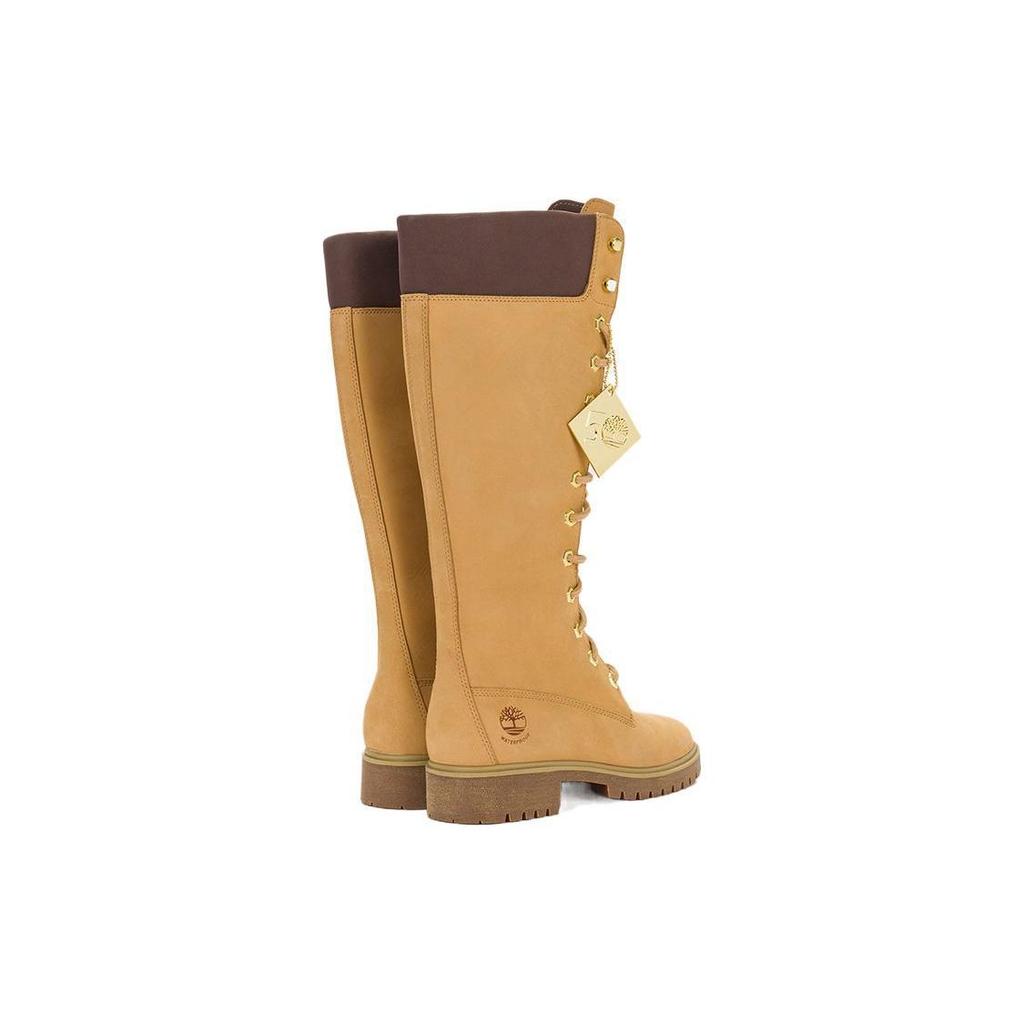 Timberland Waterproof Shock-Absorbing Comfortable Versatile High-Top Outdoor Boots Women Boots Light-Beige A2K4C