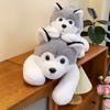 Scarf Plush Huskies Toy Cute Cartoon Girl Child Bedroom Decoration Doll Scene
