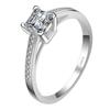 99% OFF Solitaire 1ct Lab Diamond Ring 100% Real 925 Sterling Silver Engagement Wedding Band Rings for Women Men Party Jewelry
