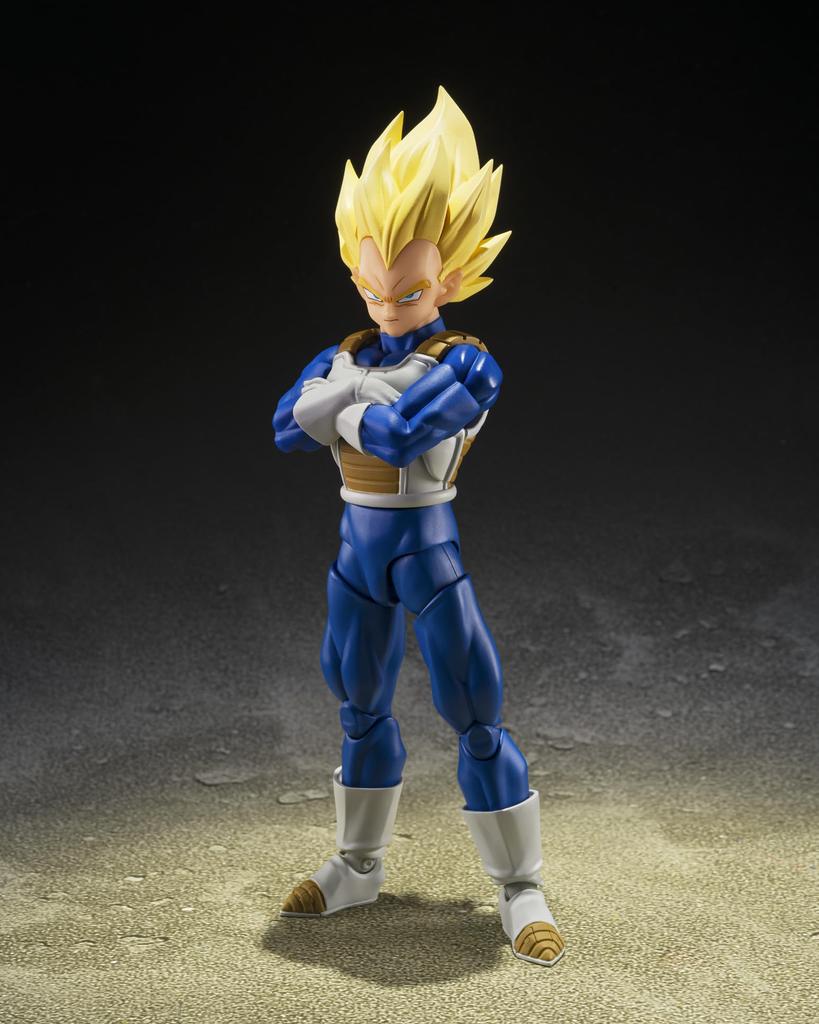 TAMASHII NATIONS Dragon Ball Z Super Saiyan Vegeta 135mm PVC ABS Painted Action Figure S.H.Figuarts <Dangerous Pride> Approx. &