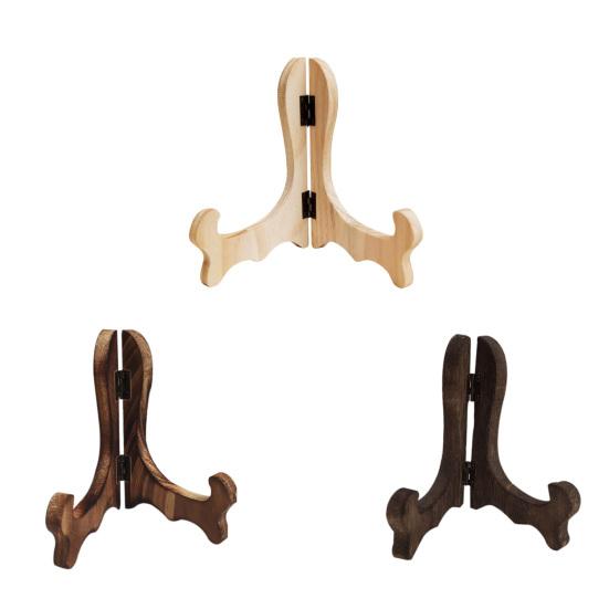 Стойка для показа изогнутый дизайн ручной работы складная деревянная мольберт тарелка чай торт блюдо дисплей стенд домашний декор для кафе