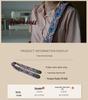 Retro Metal Buckle Guitar Strap with Rock Pattern, Double Layer Design, Black Pen Color PO-048