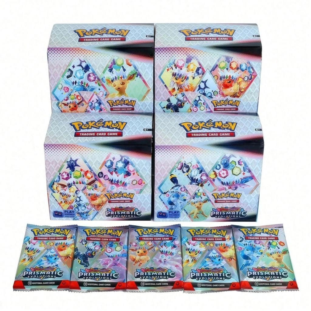 Набор случайных бустеров Pokémon TCG на английском языке – Случайные смешанные серии, Включает голографические карты, Идеально подходит для игры и коллекционирования