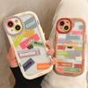 Модный противоударный бампер с буквами граффити, прозрачный чехол для телефона для Iphone 14 13 12 11 Pro Max, милый мягкий силиконовый чехол на заднюю панель