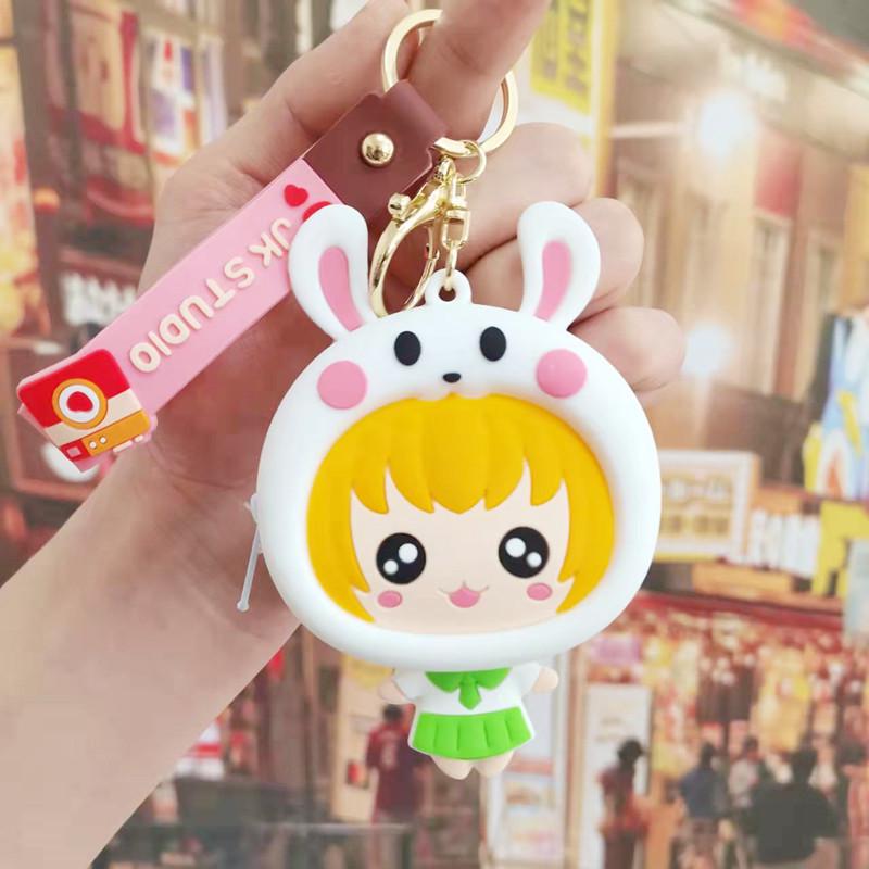 Силиконовый кошелек для монет и брелок для наушников в виде медведя для девочек