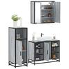 VidaXL 3-piece Bathroom Furniture Set Sonoma Grey, Bathroom Cabinet, Bathroom Cupboard, Furniture of 3300973