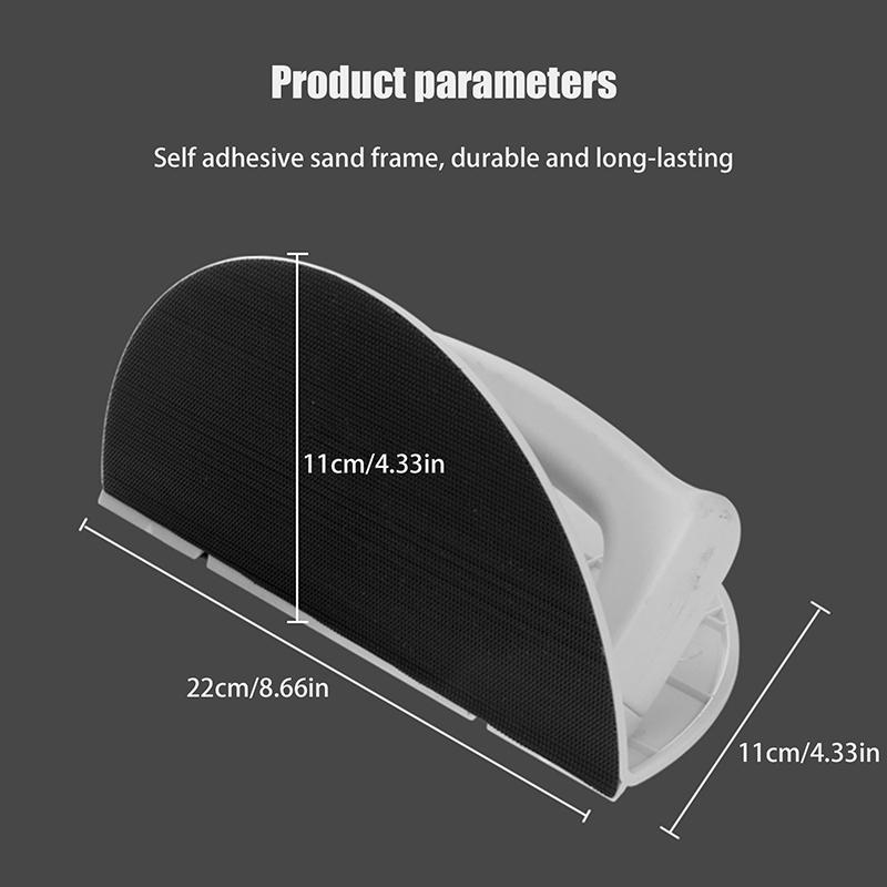 Полукруглое шлифовальное приспособление для внутренних углов, самоклеящаяся пластиковая высококачественная ручная шлифовальная доска