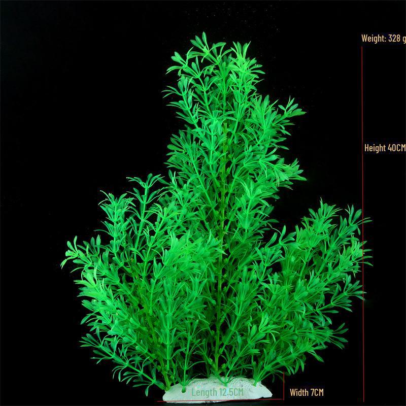 40cm Artificial Aquarium Grass and Flower Ornament for Fish Tank Decoration