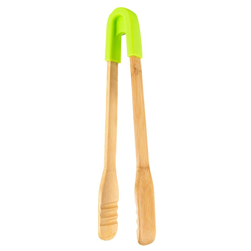 Bamboo Non-Stick Food Clips Barbecue Tongs Bread Buffet Folder Meat Beef Salad Clamps Home Kitchen Cooking Accessories