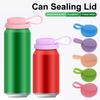 1PCS Soda Can Cover Creative Sealed Silicone Straw Beverage Can Cover Cup Suitable For Canned Beverage Reusable Tank Cover