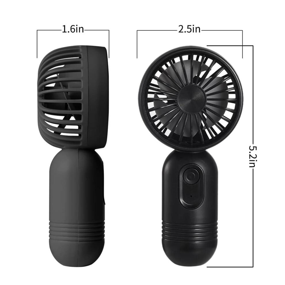 Summer Portable Handheld Mini Fans USB Battery Operated Small Hand Held Fan With 3 Speeds For Travel/camping/Outdoor/Home/Office