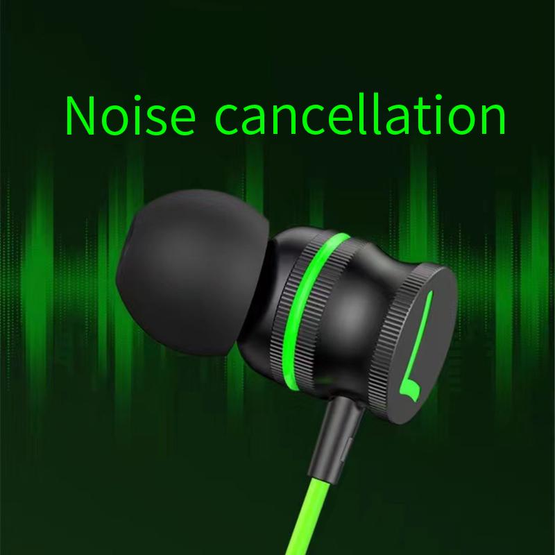 Pffee 3.5mm  Type C Hifi Wired Earphones Game Earbuds Super Bass With Microphone Noise Canceling