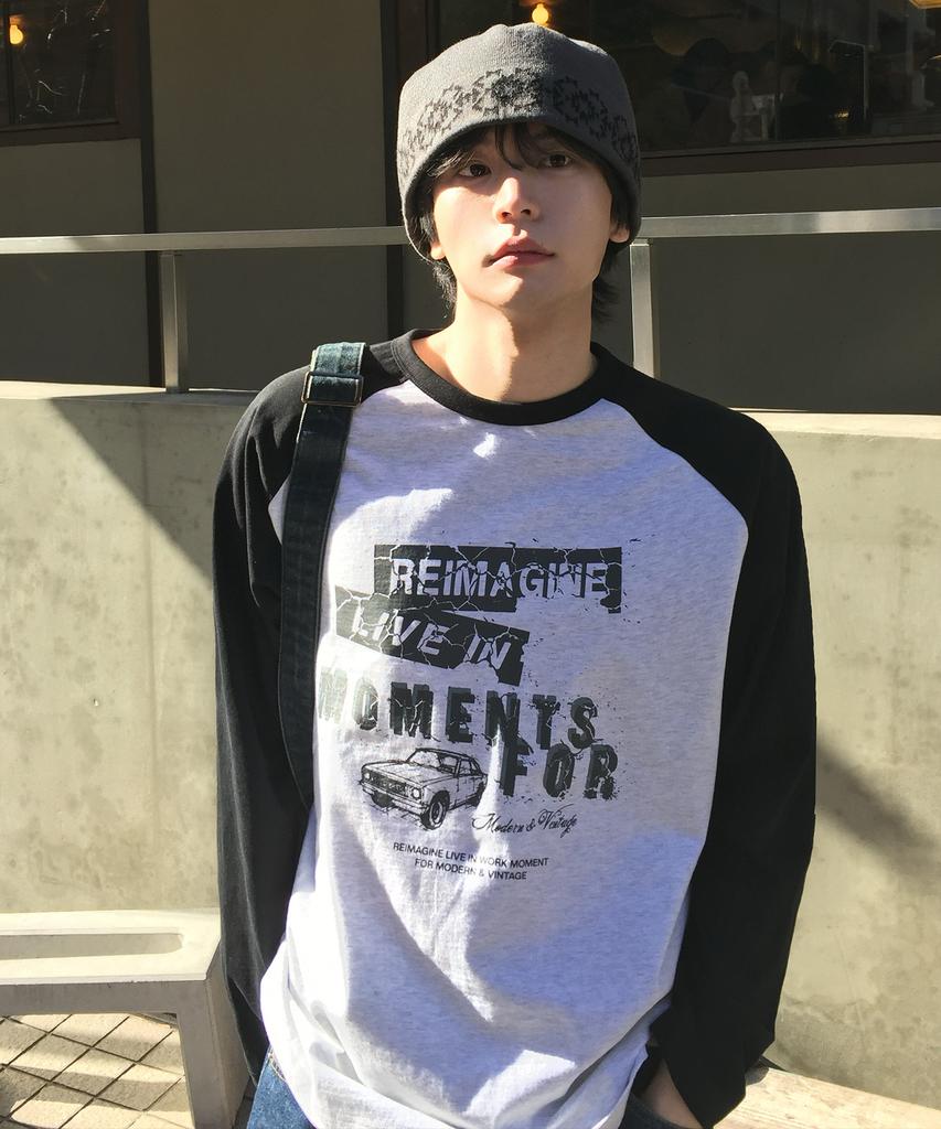 MINDBRIDGE Футболка оверсайз с длинным рукавом и рукавом реглан - 2 цвета