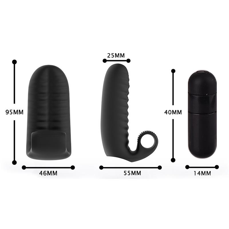 Silicone Female Bullet Vibrator Mini 10-Speed Massage Mode G-Spot Stimulator Finger Mini Vibrator