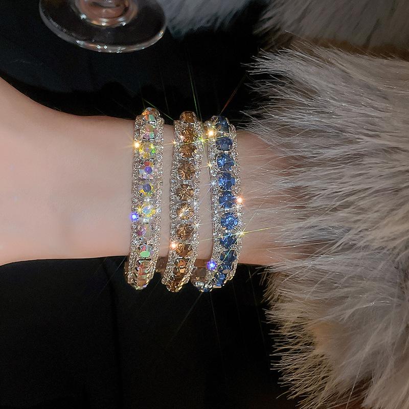 Diamond Geometric Buckle Bracelet Super Flash Niche Internet celebrity bracelet jewelry